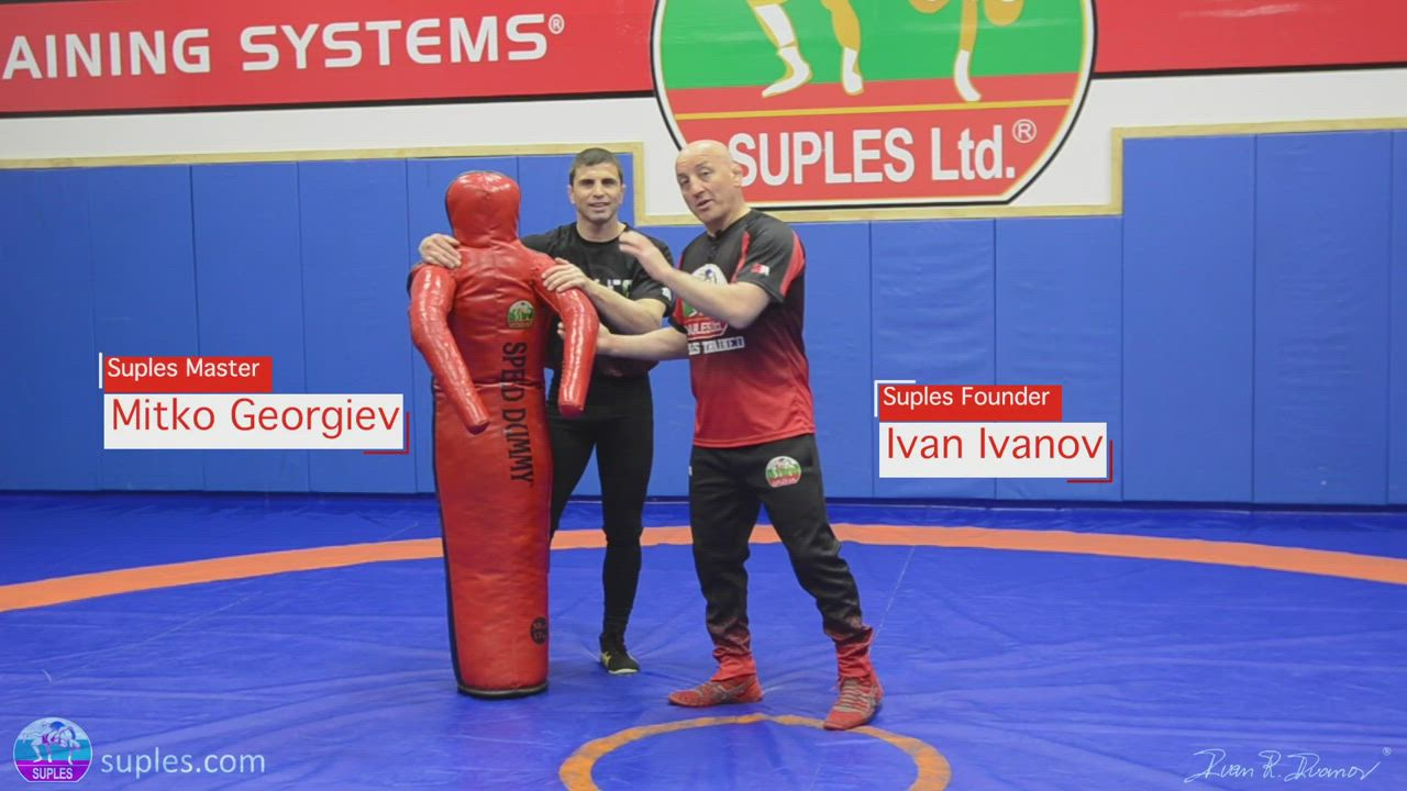 Wrestling drills and Warm up with the Suples Speed Dummy with Stump