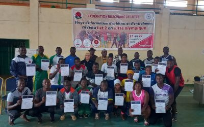 Introduction to refereeing and level 1 and 2 coaching course in Burkina Faso